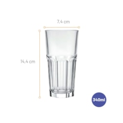 COPO LONG DRINK BRISTOL 340ML - CX 12 UNIDADES