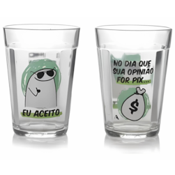 Copo mensagens - No dia que sua opinião for um pix- 190ml