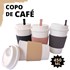 Copo P/cafe De Bambu C/tp E Mexedor Coliseu