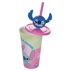 COPO REFRI COM PIN LILO & STITCH 500ML PLASUTIL