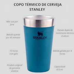 COPO TERMICO CERVEJA S/TP LAGOON 473ML STANLEY