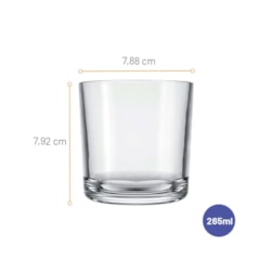 COPO WHISKY 265ML NADIR - CX 24 UNIDADES