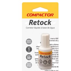 Corretor Retock Liquido Plus 18ml Compactor 2348000