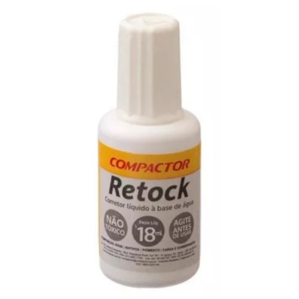 Corretor Retock Liquido Plus 18ml Compactor