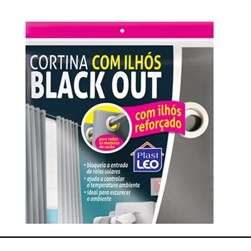 Cortina Blackout Varao 1 Peca C/ilhos Plast-leo 931