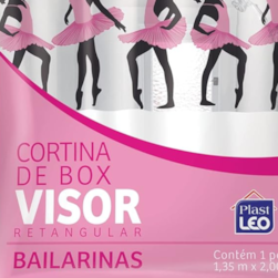 Cortina para Box 1,35m x 2,00m RT Bailarina Plast-Leo