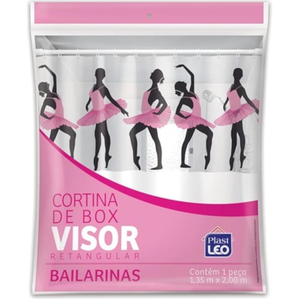 Cortina para Box 1,35m x 2,00m RT Bailarina Plast-Leo
