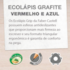 Ecolapis Grap Grip Verm/azul Faber Castell