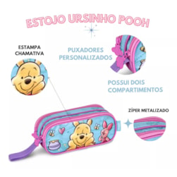 Estojo Duplo Oficial Pooh e Seus Amigos (Disney)