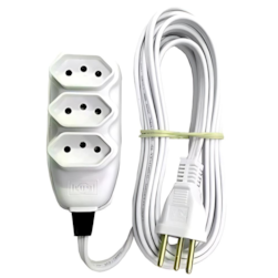 Ext Compacta C/cordao Paral 1,5m 10a 250v Br Ilumi