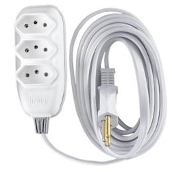 Ext Compacta C/cordao Paral 1,5m 10a 250v Br Ilumi