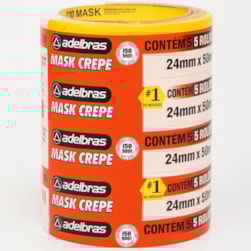 FITA CREPE 710 24X50 UNI ADELBRAS 019 - CX 5 UNIDADES