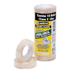 Fita Poli Trans Clear 12x10 Adelbras