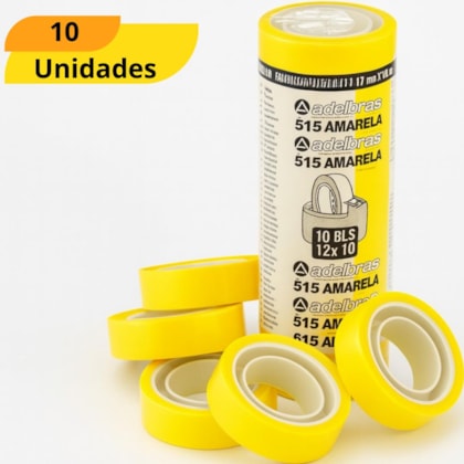 FITA POLISIL AMAR 12X10 UNI ADELBRAS 005 - CX 10 UNIDADES