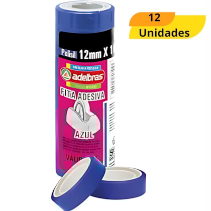 FITA POLISIL AZL 12X10 UNI ADELBRAS 006 - CX 12 UNIDADES