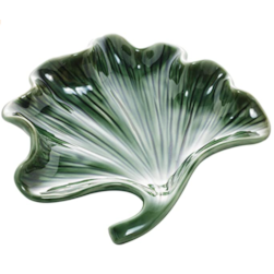 Flor Decorativa Porcelana Leaf Verde Coliseu 61330