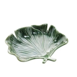 Flor Decorativa Porcelana Leaf Verde Coliseu 61331