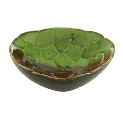 Folha Decorativa Ceramica Verde Coliseu 61090