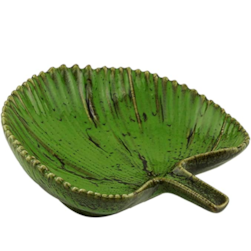 Folha Decorativa Ceramica Verde Coliseu 61094