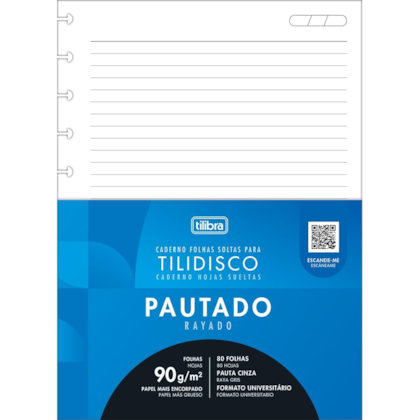 Folha Solta Tilidisco 80fls Tilibra