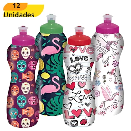 FRASCO SQUEEZE SPORT 600ML IGARATIBA 6074 - CX 12 UNIDADES