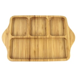 Gamela Quadrada C/divisoria Bambu Clink Ck2804