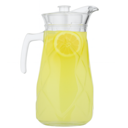 JARRA DE VIDRO 1,5LTS C/TP EM PLAST CHAZAK