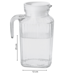 Jarra de Vidro 1,8L com Tampa em Plástico Chazak