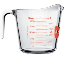 Jarra Medidora De Vidro 1l Marinex Jarro De Medidora Com Alça