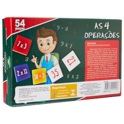 Jogo educativo As 4 Operações 54 peças