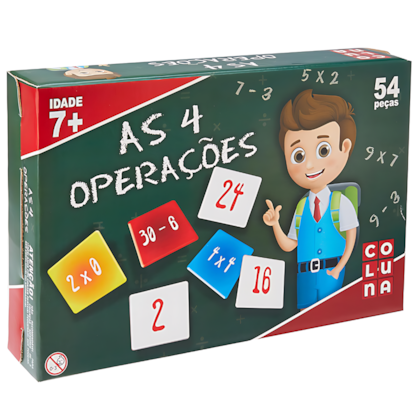 Jogo educativo As 4 Operações 54 peças