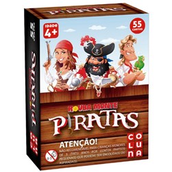 Jogo Rouba Monte Piratas 55 cartas Coluna Infantil