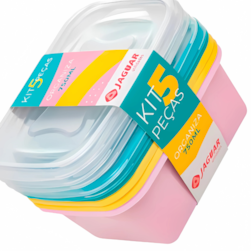 KIT 5PCS ORGANIZA RET 750ML JAGUAR 6326