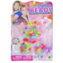 Kit Beleza / Bijuteria Infantil Com 50 Micangas Colors Fashion Beads Urso Na Cartela