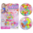 Kit Beleza / Bijuteria Infantil Com 50 Micangas Colors Fashion Beads Urso Na Cartela