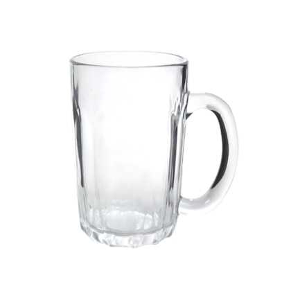 KIT C/6PÇS CANECA DE VIDRO 319ML