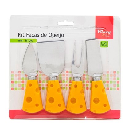 Kit Facas De Queijo 4pcs Wincy Ixb07028