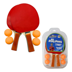 Kit Ping Pong 2 Raquetes C/4 Bolas Dmbrasil