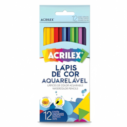 L¿pis De Cor Aquarelavel Com12 Cores Acrilex
