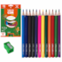 Lapis 12 Cores Big Plast Triang C/apont Leo E Leo