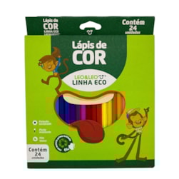 Lapis De Cor Com 24 Cores Leo Leo
