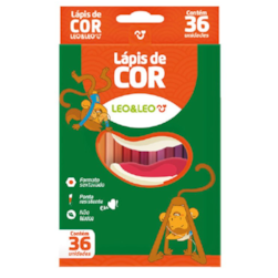 Lápis de cor com 36 Cores Plast Sext Leo E Leo 4482