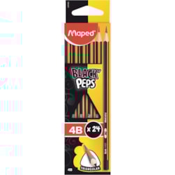 LAPIS GRAFITE 4B BLACKPEPS MAPED 850027Z - CX 24 UNIDADES