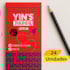 LAPIS GRAFITE HB RESINA PT SEXTAVADO YINS YP7826 - CX 24 UNIDADES