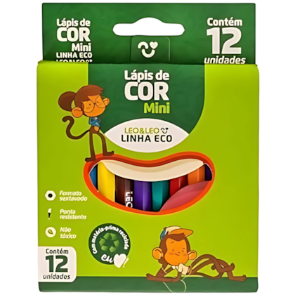 Lapis Meio 12 Cores Sext Ecologico Leo E Leo