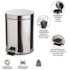 Lixeira Inox 3l C/pedal Brilhosa Imporiente