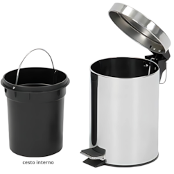 Lixeira Inox 3L YNS