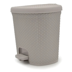 Lixeira Naturalle Rattan C/pedal 7,5lt Ar Rischioto