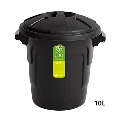 Lixeira Pop 10L SilverBlack MB