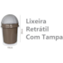 Lixeira Retratil 4,1lt Marrom Plasvale